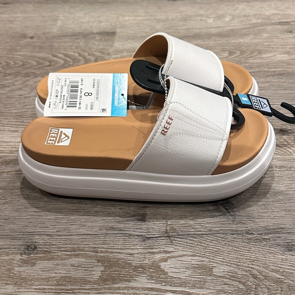 Reef Women's Sandals in White and Tan
